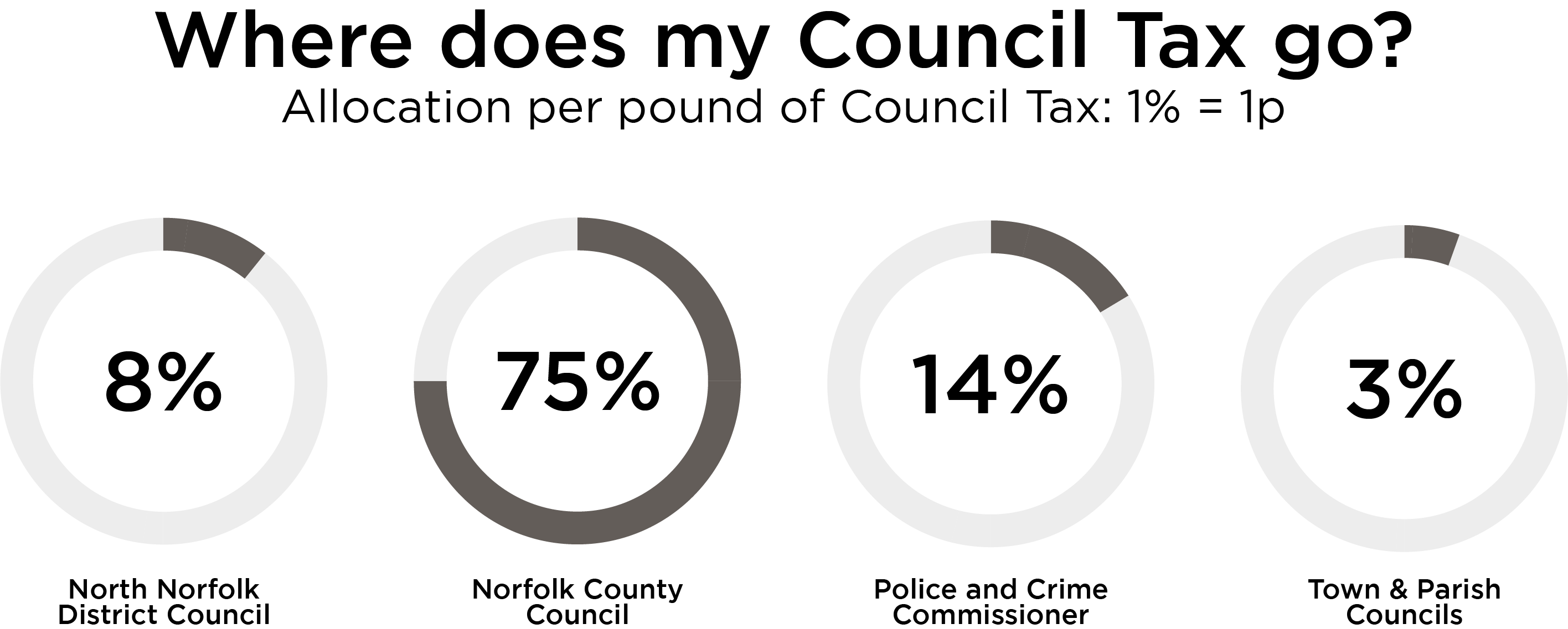 Council Tax pie chart