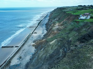 Demolition started on Cliff Farm in Trimingham