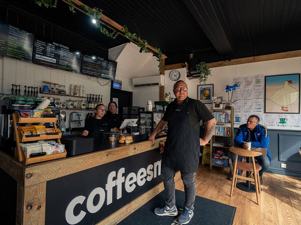 Aaron Smith at Coffeesmiths