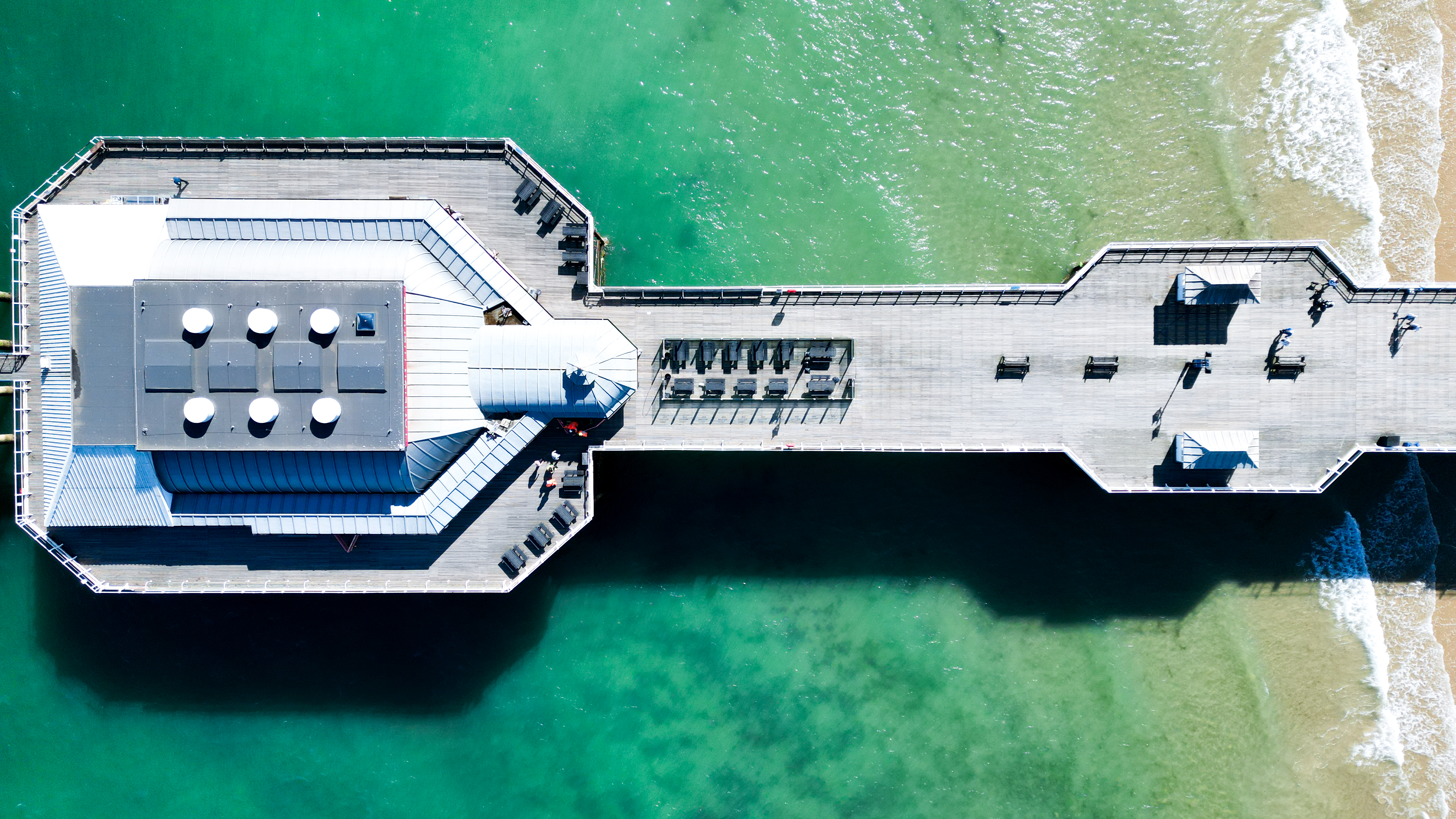 Cromer Pier from above