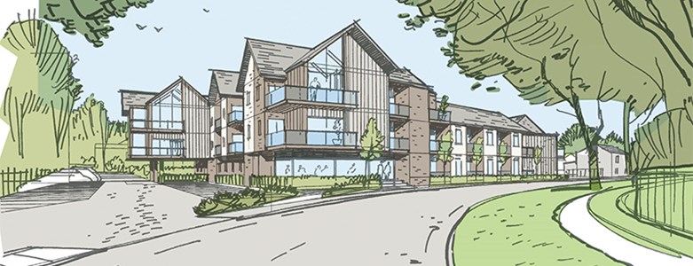 Artists impression of Highfield Road Development