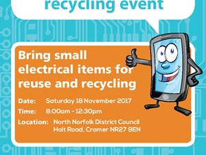 Wanted for charity: Small electrical items for reuse and recycling