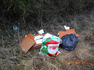 Fly-tipping of household waste results in a bill of £1,557