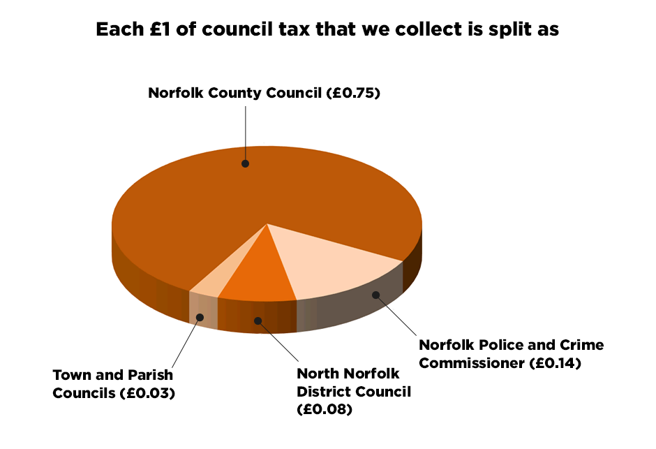 Council Tax pie chart