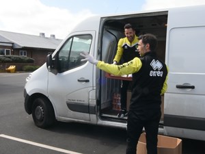 Canaries fly in much welcomed food parcels to North Norfolk Community Hubs