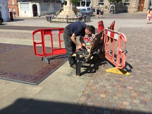 Expert furniture designer renews town benches using specialist, traditional method