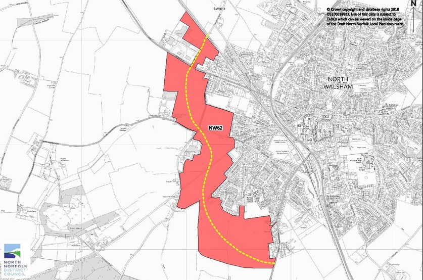 NNDC Public Consultation on Town Plan - map