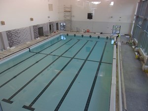 Ready for a swim? Watch the pool being filled at The Reef