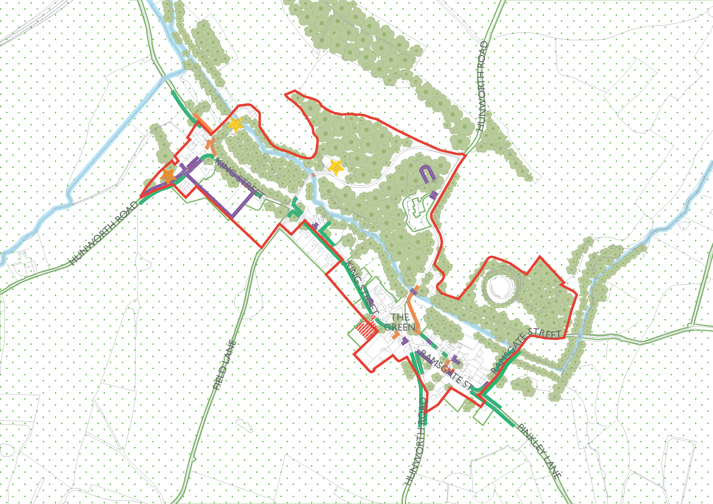 Hunworth townscape plan