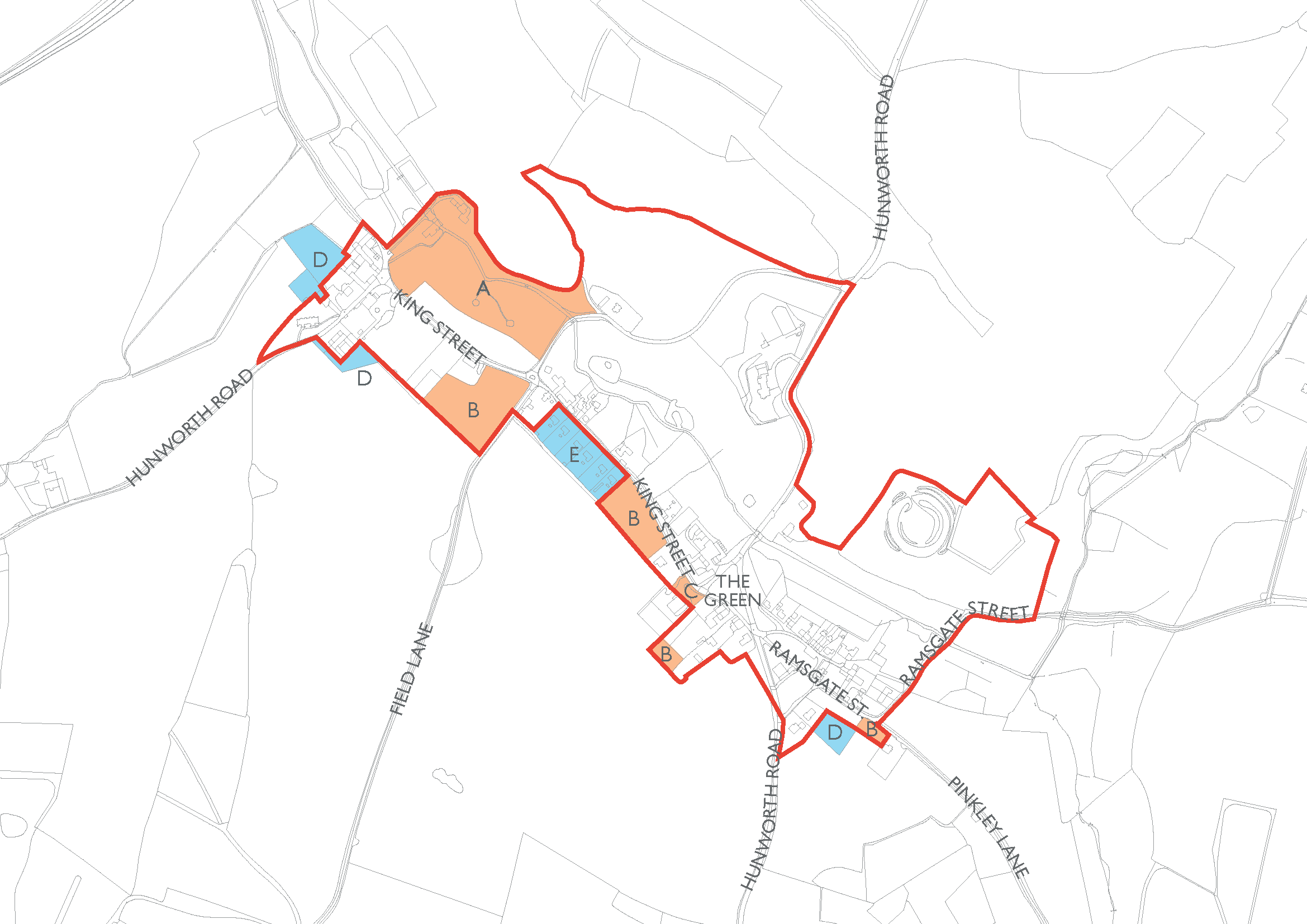Hunworth boundary changes map