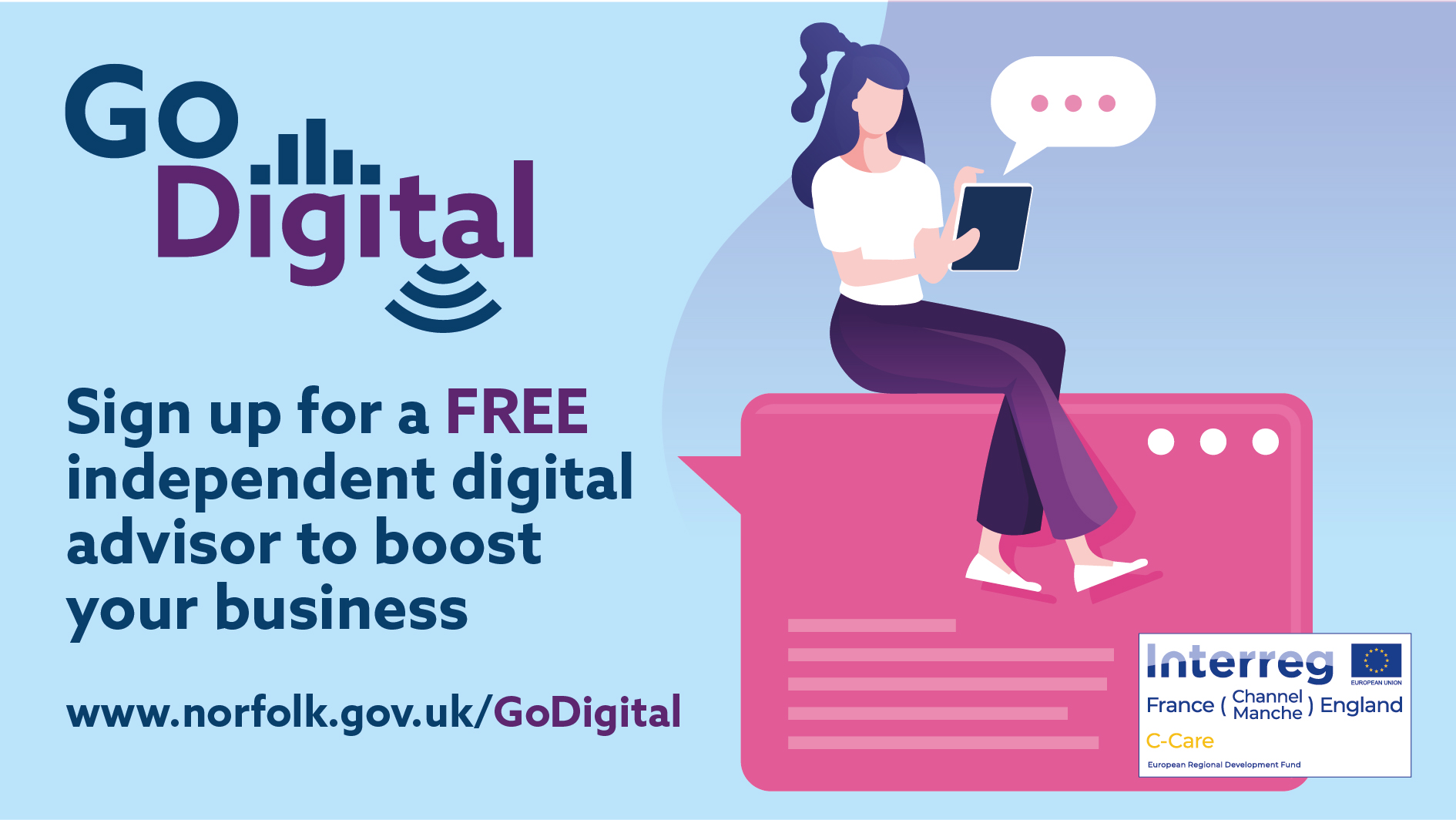 Sign up for a free independent digital advisor with Go Digital