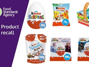 Food Standards Agency recalls additional Kinder chocolate products