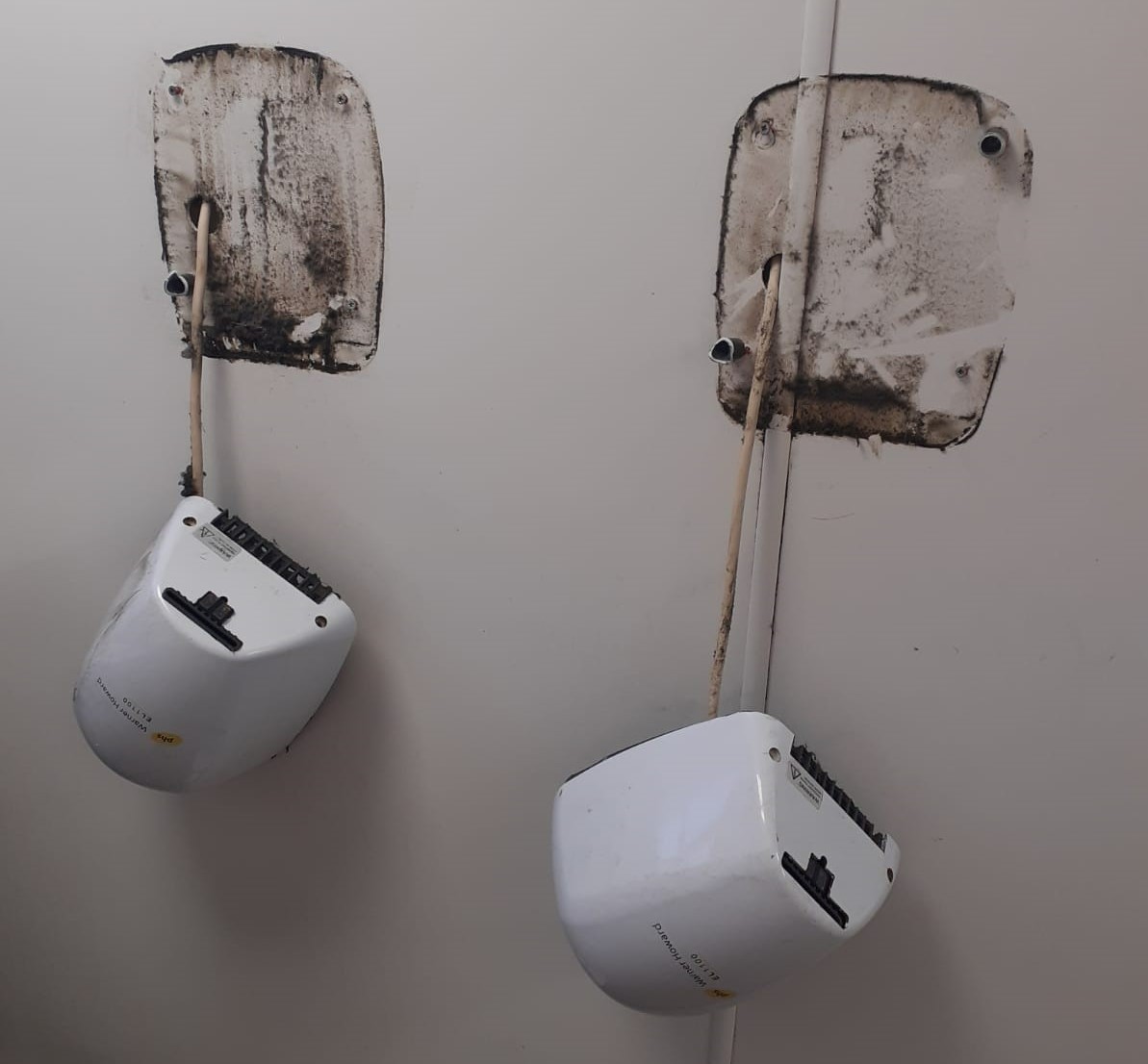 Image of vandalism to a toilet