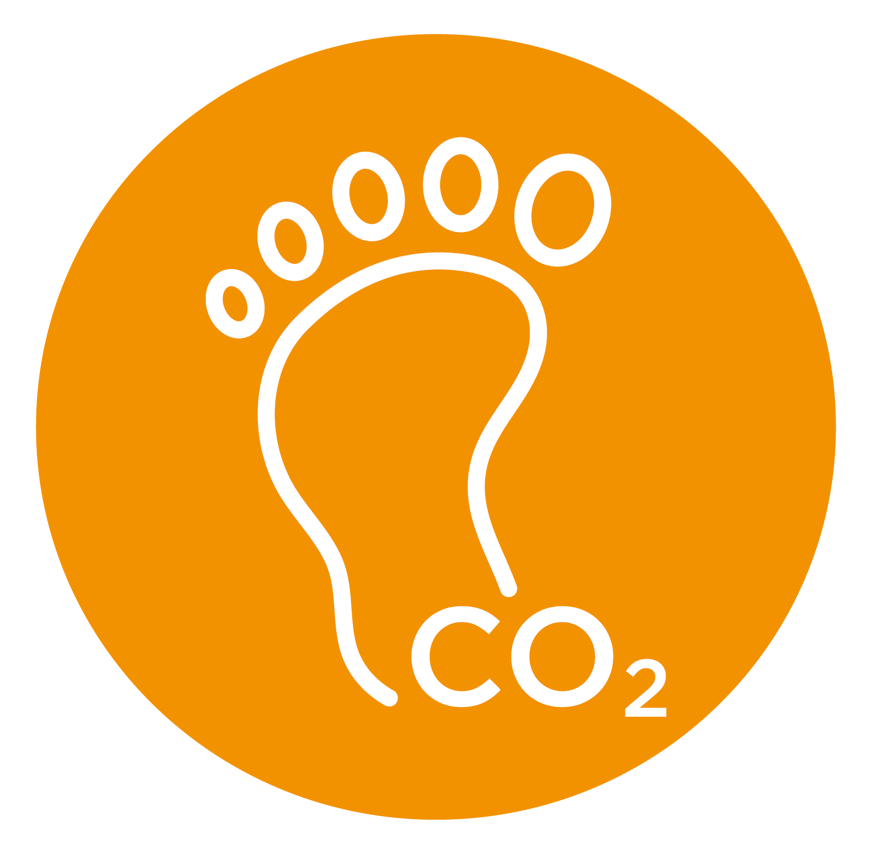 Carbon footprint icon