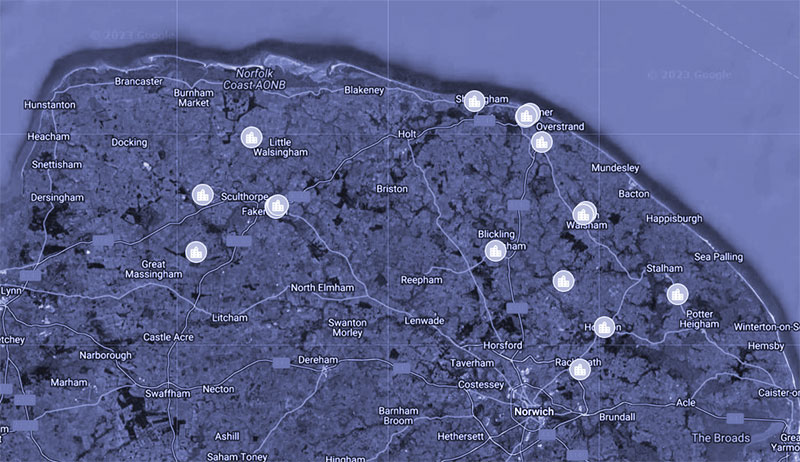 industrial sites in north Norfolk