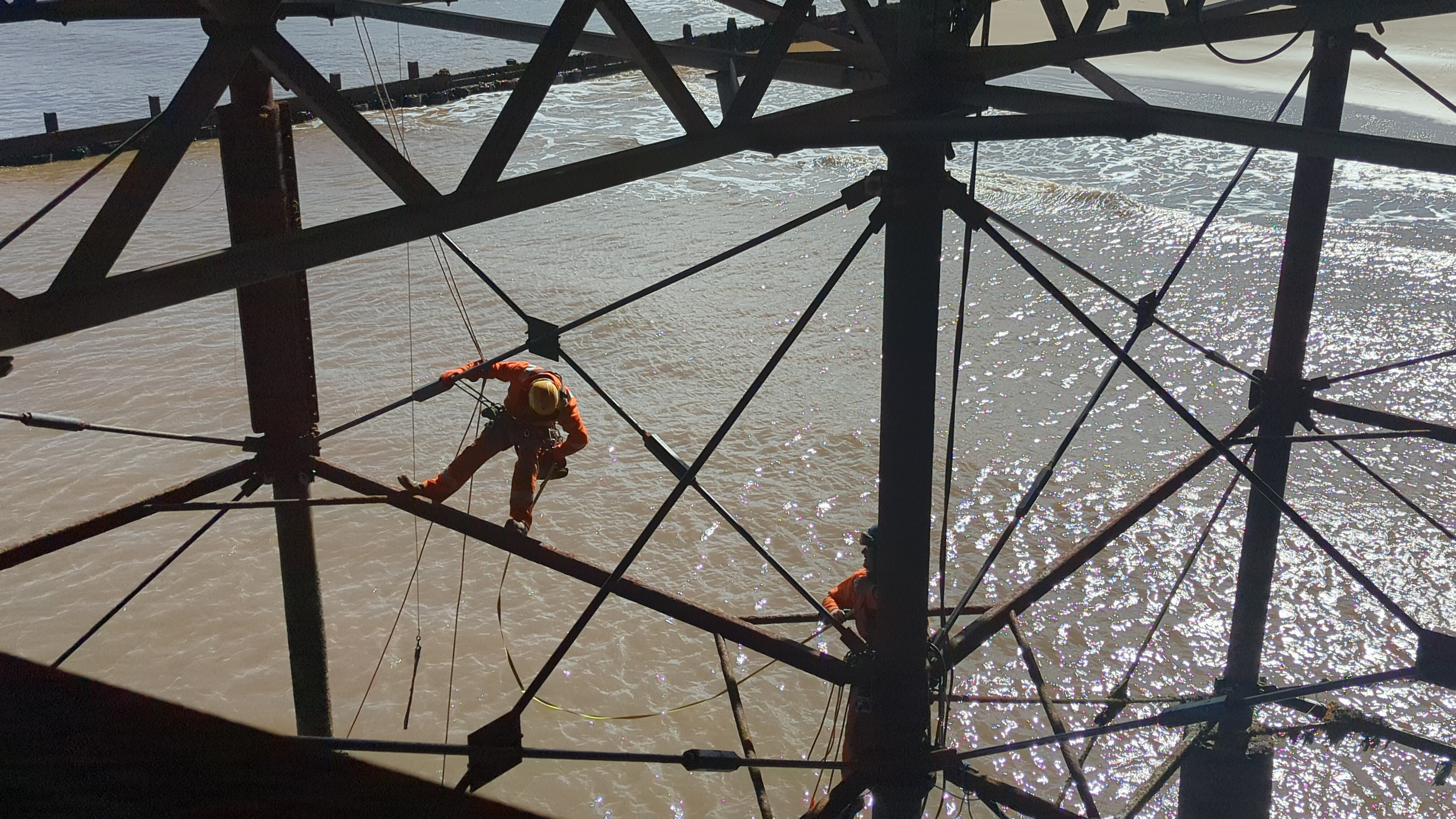 Image of Cromer Pier engineering work