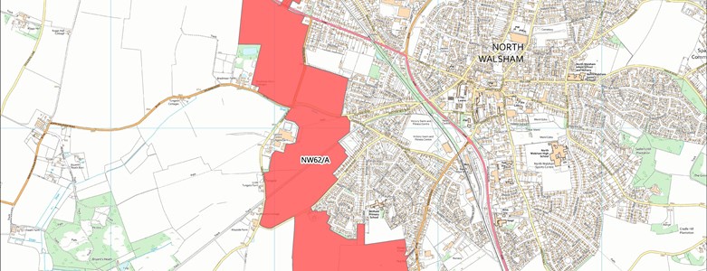 North Walsham West Proposed Local Plan Site Allocation NW62-A.jpg