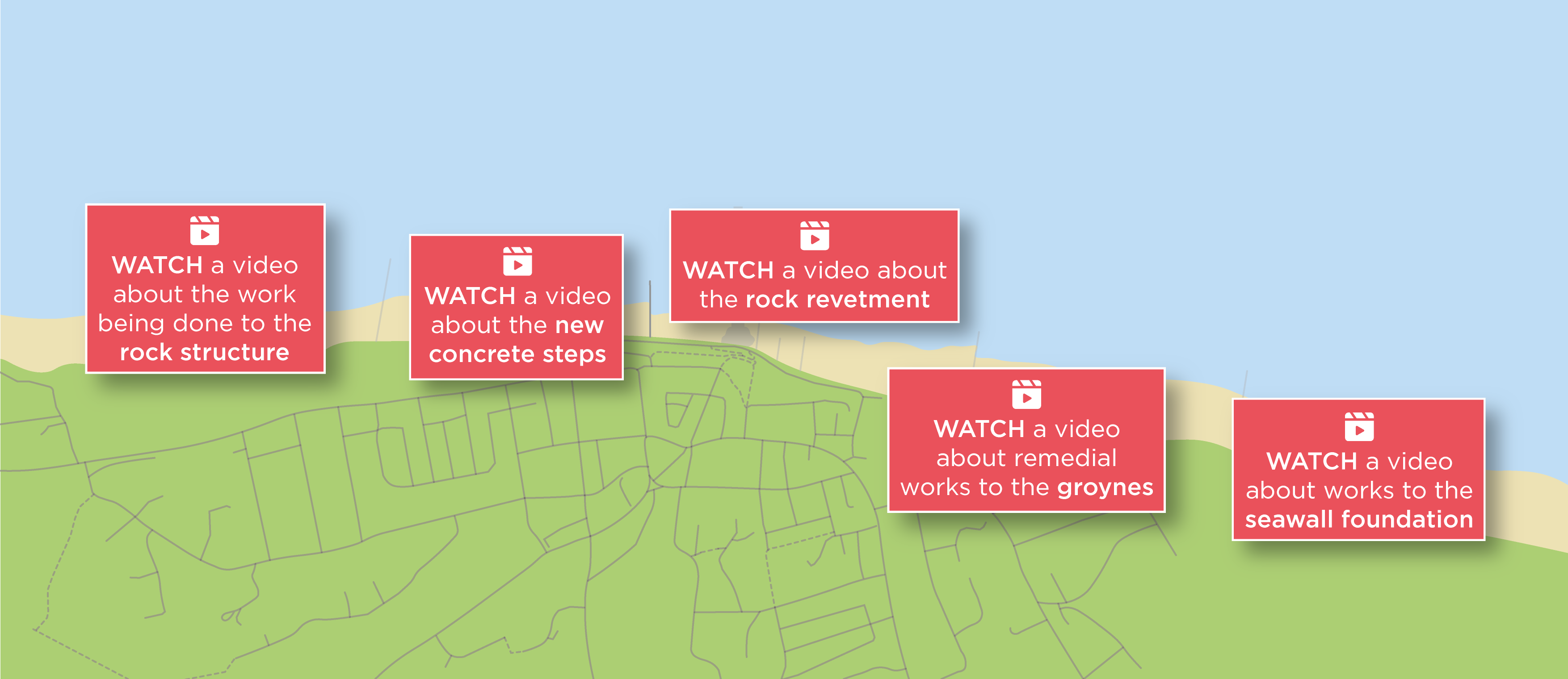 Map of Cromer seafront