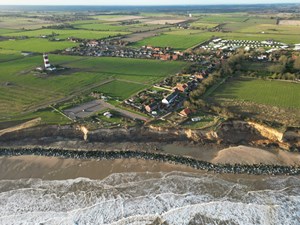 Road at Happisburgh re-directed as part of Coastwise transition plans for Happisburgh
